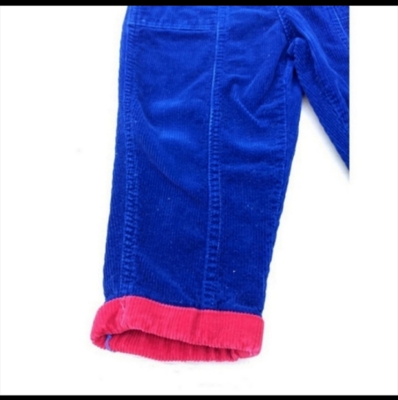 Vintage blue red Corduroy toddler overalls 2T - Picture 4 of 6